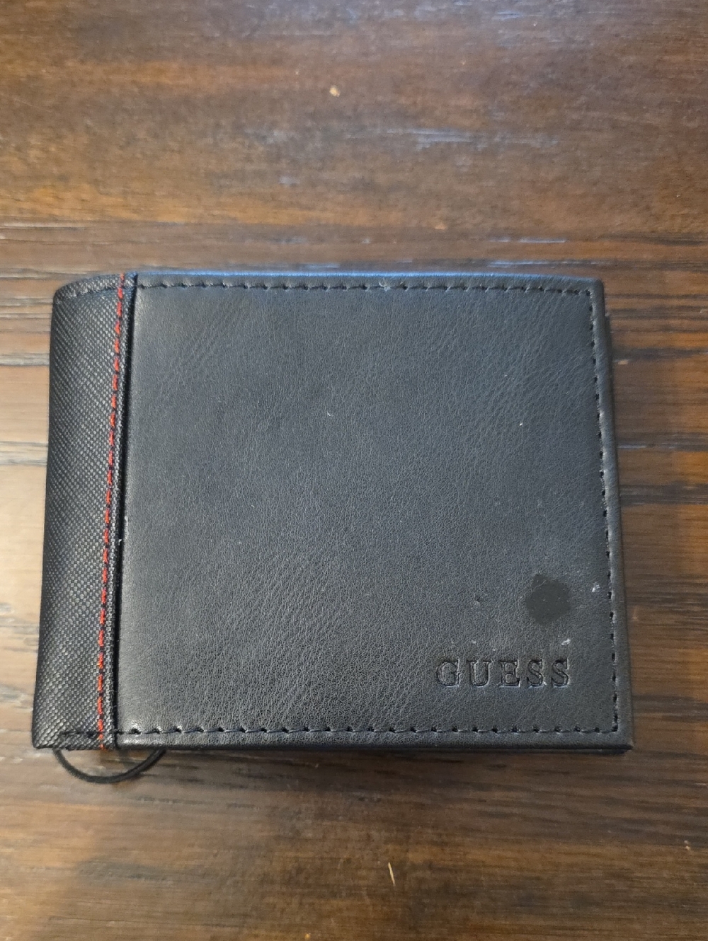 Guess Black Leather Bi-Fold Wallet